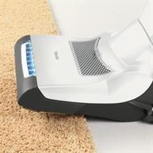 Photo of The Miele Dynamic U1 Cat & Dog auto adjusting as height of carpet changes
