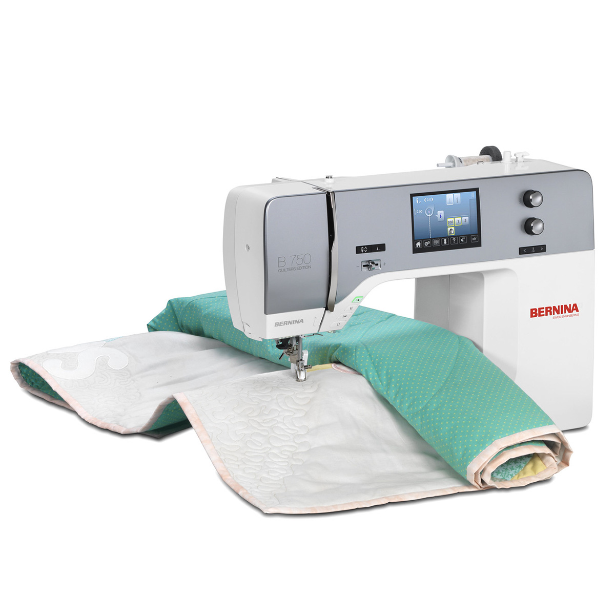 Bernina 750 OE with quilt