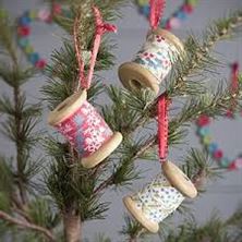 rocky mountain sewing thread spool ornaments
