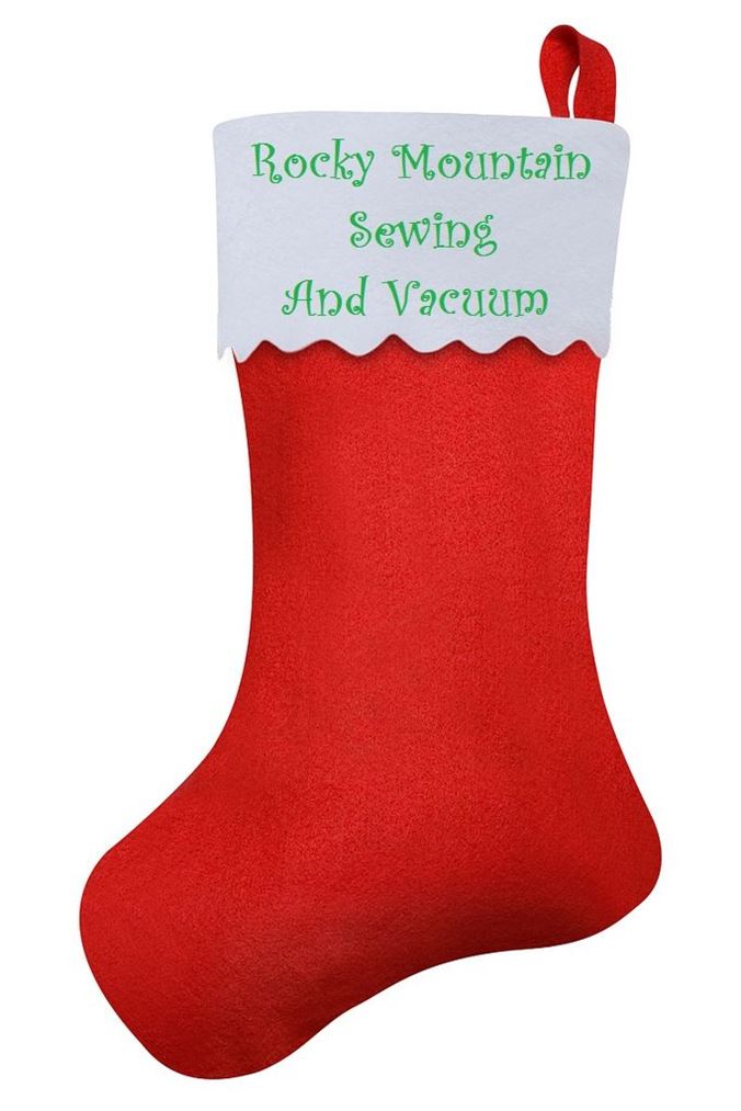 Rocky Mounain sewing and Vacuum christmas stocking