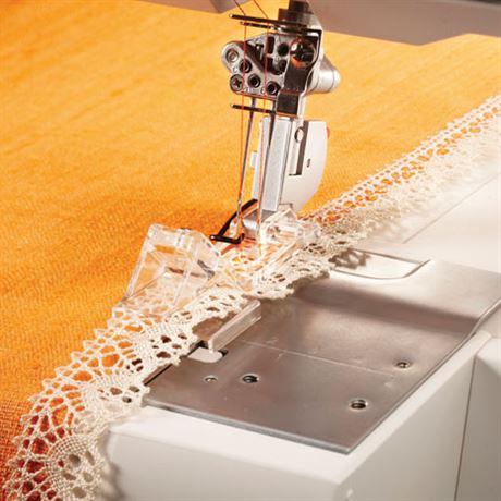 Pfaff lace overlock lace Heirloom lace serger heirloom technique serging lace Rocky Mountain Sewing Colorado Springs Arvada Denver Aurora Littleton