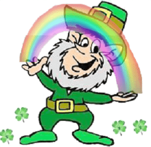 leprechaun St. Patrick's day rainbow