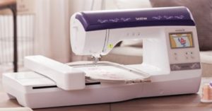 Photo of Brother 1400 E embroidery machine