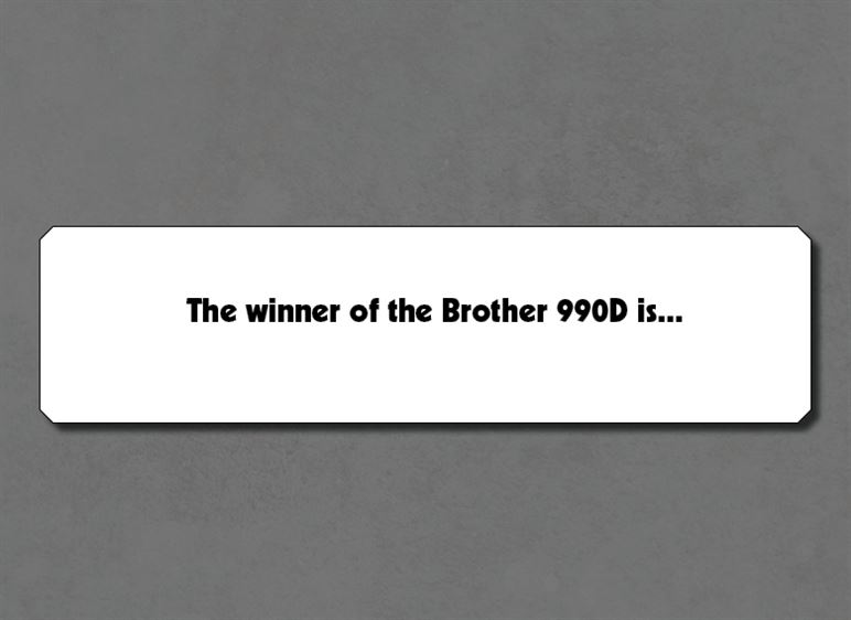 Congrats to the Winner of the Brother 990 D – Rusty Barn Giveaway!