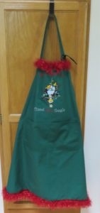 Completed apron