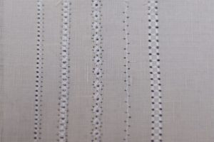 Photo of different stitches that can be used for hemstitching 