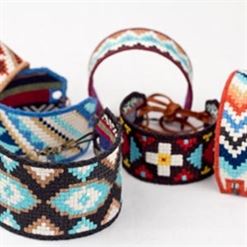 Photo of Santa Fe Bracelets, a featured project at the September Sew Fun sessions.