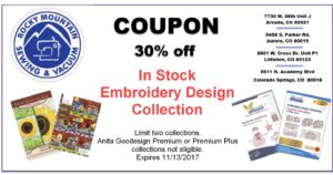 Couponfor 30% off up to two embroidery collections