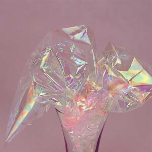 Photo of Opal Iridescent Mylar used for Mylar Embroidery