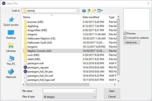 Screen shot of program showing how to select files for downloading
