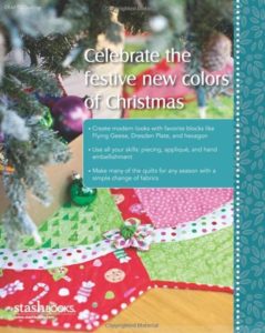 Photo of back cover of Modern Christmas, book featured in November Sew Fun