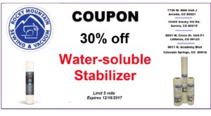 Coupon for 30% water-soluble stablizer needed to make freestanding embroidered snowman