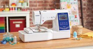 Photo of Brother NS1750D sewing and embroidery machine. Grand Prize for 2018 UFO Challenge