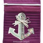 Kimberbell Crossbody Nautical bag featured at February Sew Fun