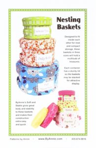 Photo of cover of ByAnnies Soft and Stable baskets for March Sew Fun