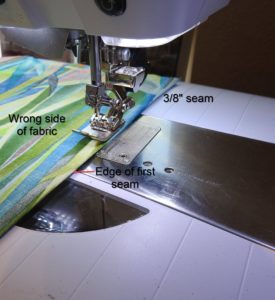 Sewing 3/8" second seam for French seams