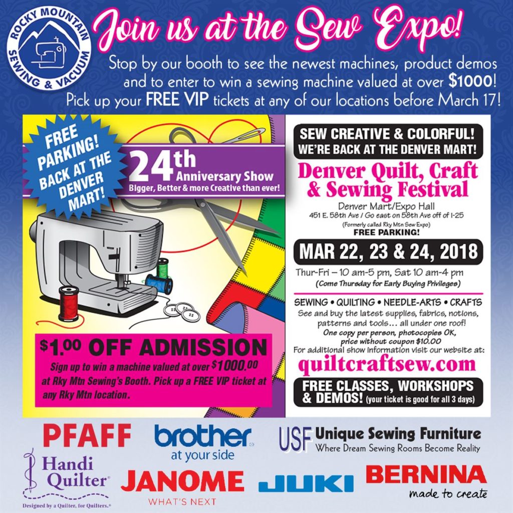Graphic advertising Sewing, Quilt and Craft Festival