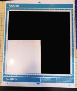 Photo of template sheet from Brother Rhinestone Kit