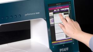 PFAFF Performance Icon touch screen
