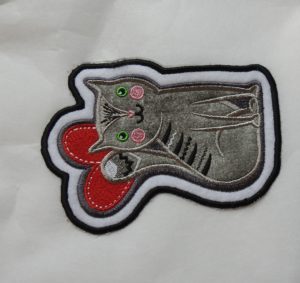 Photo of completed iron-on patch 