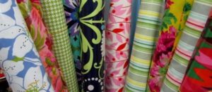 Photo of different rolls of laminated cotton