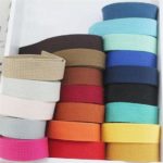 Photo of rolls of webbing of different colors