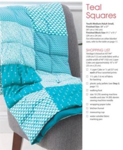 Materials list for one of the weighted blankets in "Easy Weighted Blankets" for May Sew Fun
