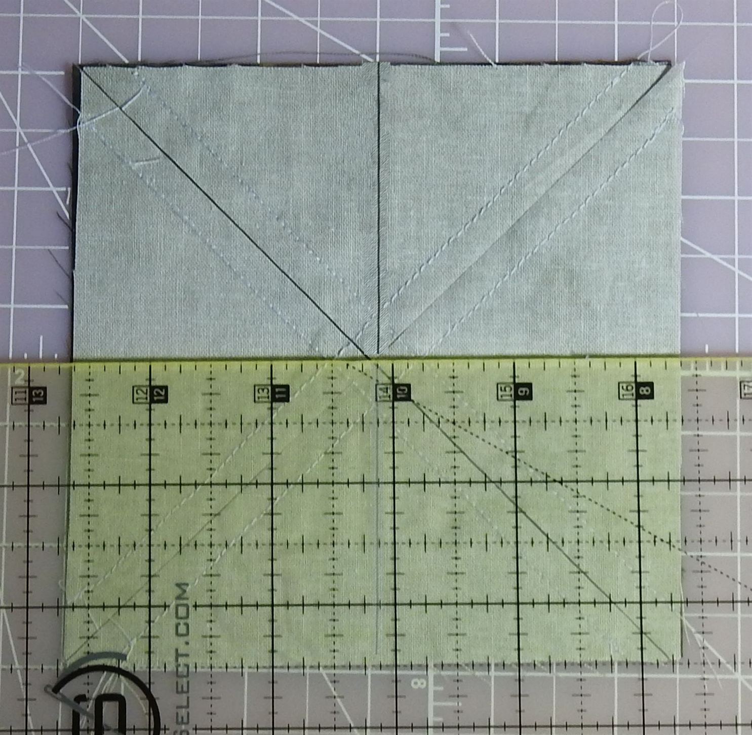 Make 8 Half-square Triangles Using 2 Fabric Squares | Rocky Mountain ...