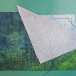 Adding fabric#2 to block for paper piecing