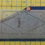 Adding fabric#2 to block for paper piecing
