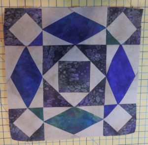 Finished block made by paper piecing