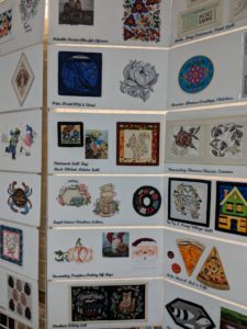 Panels showing different Anita Goodesign embroidery collections