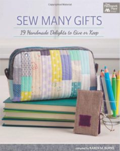 Photo of Sew Many Gifts book to be presented at november sew Fun