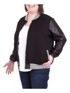 Jalie bomber jacket made with pattern shown at November Sew fun
