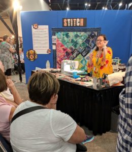 One of the open studios on the floor of the convention center during the 2018 International Quilt Festival