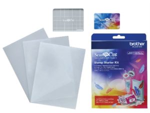 Photo of contents of ScanNCut Stamp Starter Kit
