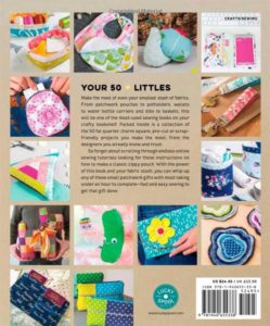 Photo of back cover oF 50 LIttle Gifts featured at February Sew Fun
