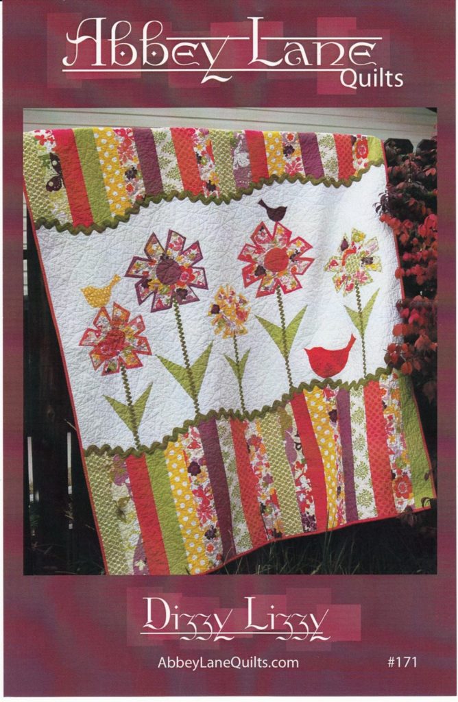 Photo of Dizzy Lizzy quilt pattern used for July Sew Fun
