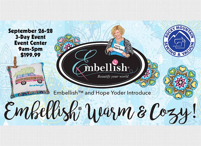 Grpahic for Embellish Warm and Cozy one of September events