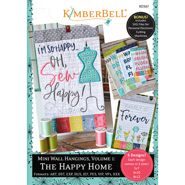 Limberbell The Happy Home embroidery pattern  for June Sew Fun