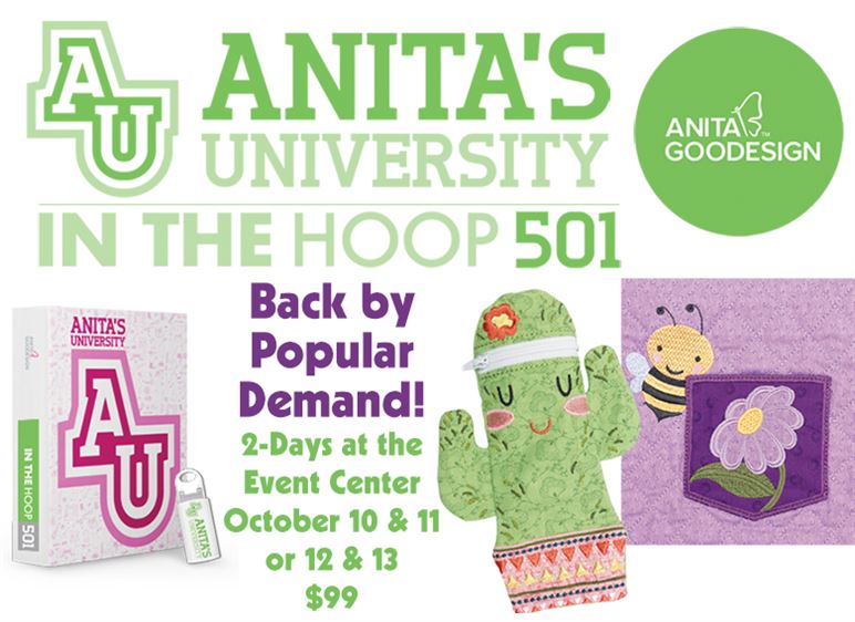 Graphic for Anita's University one on October Events at RMSV
