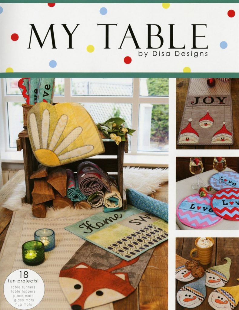 Photo of My Table book for July Sew Fun