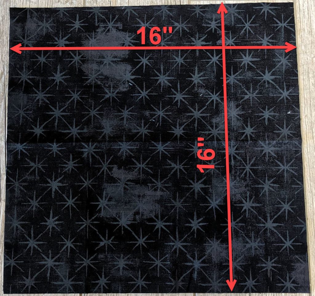 Photo of fabric used for pocket of tea towel apron