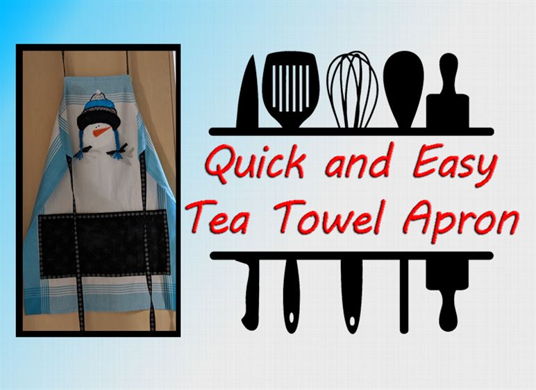 Don’t Throw in the Towel! Use It To Make A Tea Towel Apron