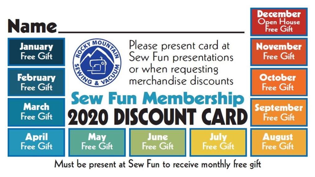 Sew Fun Discount Card