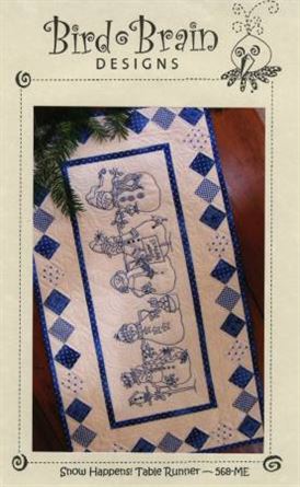 Embroidery pattern Snow Happens for November Sew Fun