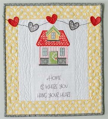 Photo of Kimberbell Home is Where the Heart is wall hanging