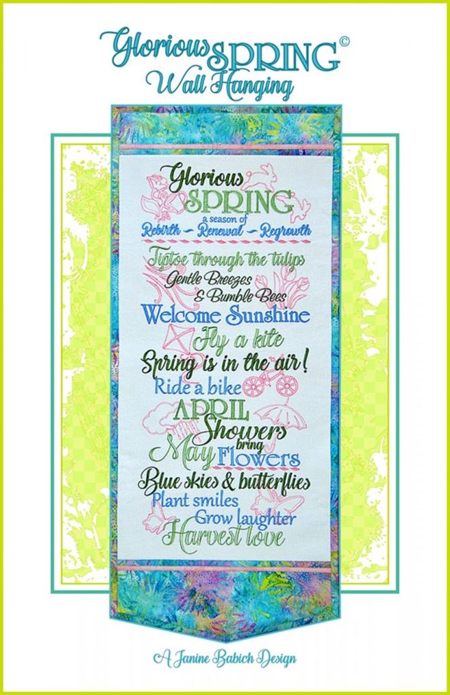 Photo of Glorious Spring wall hanging for February Sew Fun