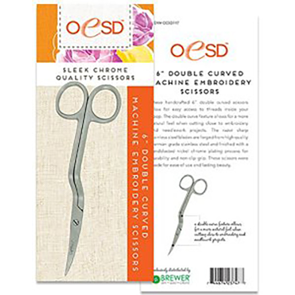 6 Double Curved Embroidery Scissors