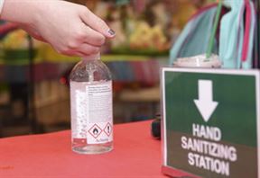 hand sanitizer for store reopening